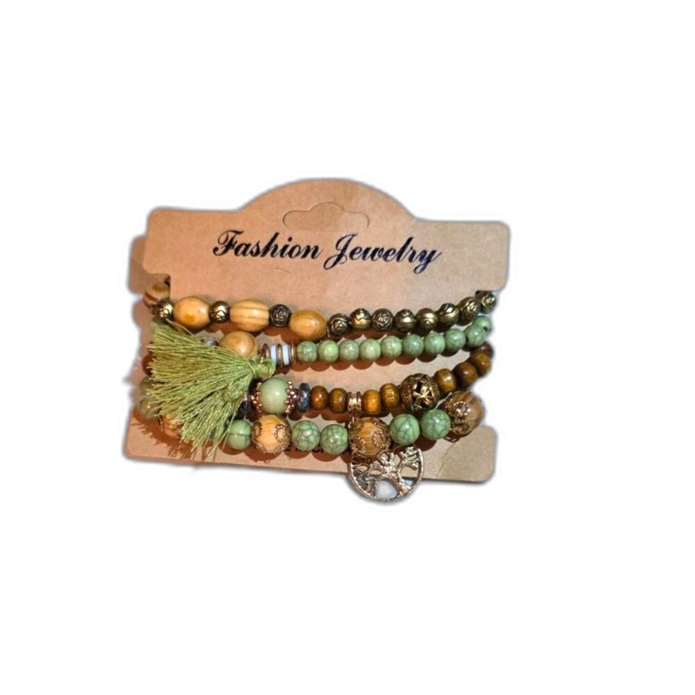 Bohemian-style stackable bracelets
